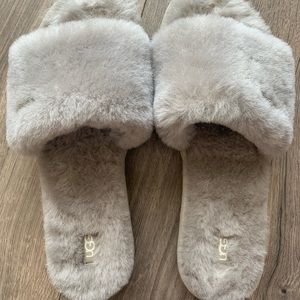 Gray Ugg Slides